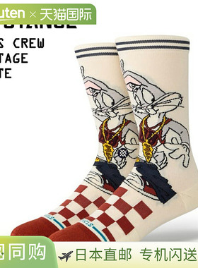 日本直邮STANCE BUGS CREW 运动袜复古白色 a545c24bug-vwh