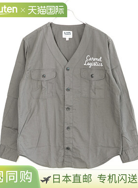 [25S-PBSS1] Pherrow 无领工作衬衫 男士上衣 纽扣衬衫 无领衬衫