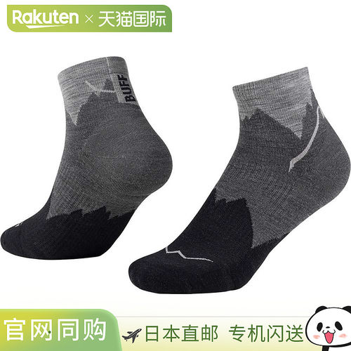 日本直邮Buff 运动袜SOCKSLWMERINOWOOLQUARTERLWQ3BLACKS ブラッ