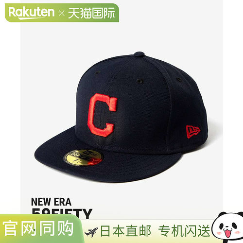 日本直邮New Era 59FIFTY 5950 MLB 克利夫兰印第安人队原版棒球
