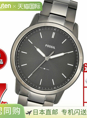 日本直邮FOSSIL 男士手表 THE MINIMALIST 三针烟熏不锈钢手表 FS