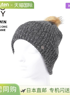 日本直邮ROXY 女式双层针织帽 ERJHA04017 帽子帽子手表帽折叠双