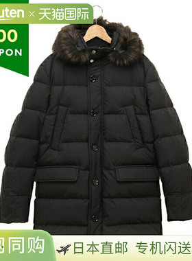 日本直邮MOORER Barbieri 连帽羽绒服黑色男士MOUPA100015 U0001