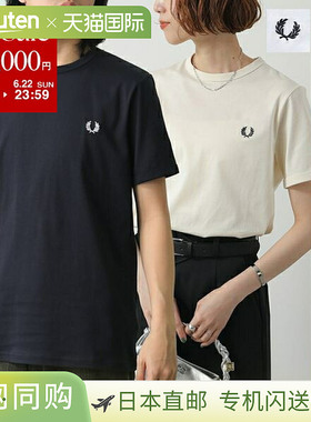 日本直邮FRED PERRY Ringer T恤 M3519 男女款标志桂冠刺绣颜色