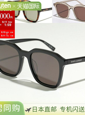日本直邮SAINT LAURENT SL 457 男士方形太阳镜透明镜框全框带有