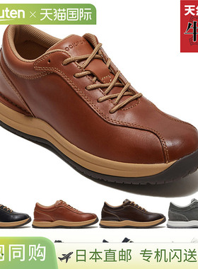 日本直邮 Rockport 男士 Taconic 运动鞋休闲牛皮舒适步行旅行工
