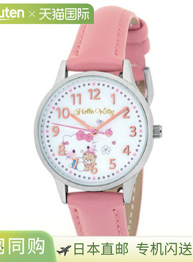 J-AXIS 角色手表，Sanrio Hello Kitty 粉色，儿童腕表，CR2C0005