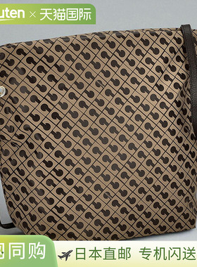 日本直邮GHERARDINI 女士单肩包GH0311 TOFFE棕色/黑色奢华时尚斜