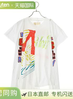 77circa Circamake 女士宽顶翻版印花短袖 T 恤