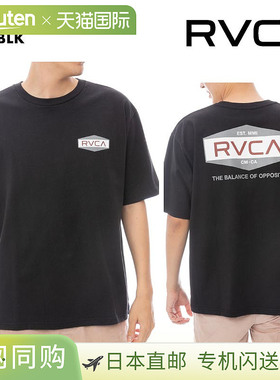 RVCA 男式短袖 T 恤，ILL HEX LOGO，2025 春夏，BF041-252。圆领