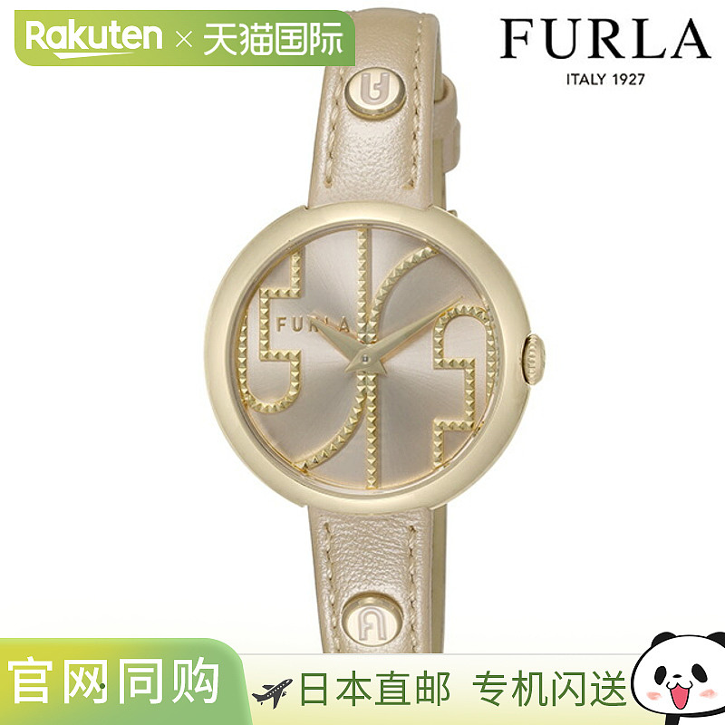 日本直邮FURLA Cozy 石英电池供电手表女士WW00005013L2指针式金/