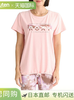 日本直邮Roxy Your Flava Tee 女士春夏两栖速干粉色运动健身短袖