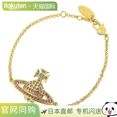 日本直邮Vivienne Westwood 女士手链 金色 JACK BAS RELIEF BRAC