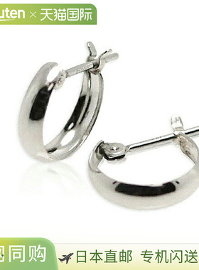 日本直邮(pm301000) 环状耳环 Pt900 3mm x 10mm 月亮形 月亮形环
