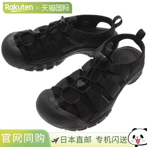 日本直邮KEEN 凉鞋 Newport H2 Triple Black 1022258 GOOI