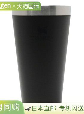 日本直邮STANLEY 堆叠品脱玻璃杯16 盎司（0.47 升）黑色男女通用