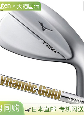 日本直邮美津浓 T24 楔形软白色缎面男士右手 Dynamic Gold HT 钢