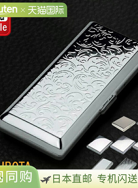 Tsubota Pearl TSUBOTA PEARL 休闲金属烟盒，可容纳 20 支或 10