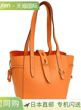 日本直邮FURLA 女士托特包 Outlet 皮革橙色 NET TOTE M 包 BZT0F