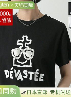 DEVASTEE Devaste T恤 R3SMTP020 女款短袖弹力棉圆领图标徽标印T