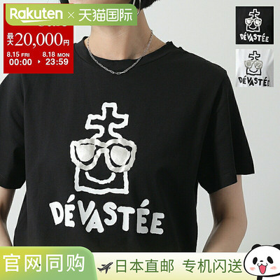 DEVASTEE Devaste T恤 R3SMTP020 女款短袖弹力棉圆领图标徽标印T