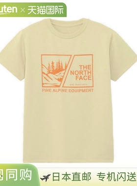 日本直邮THE NORTH FACE 短袖观点图案T恤 NTJ32507 儿童北面