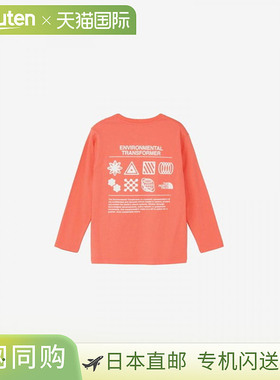 日本直邮THE NORTH FACE 儿童长袖印花T恤 (NTJ82533-LC)