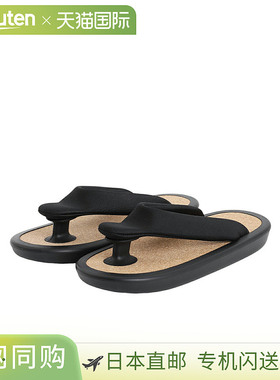 OJOJO NAITO ：“沙滩凉鞋”黑色 ：JOJO-BLK-BLK-BLK-CORK [MUS]