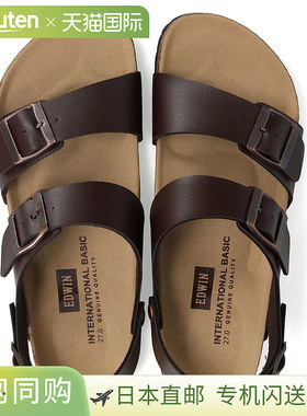 edwin 男士舒适凉鞋背带时尚不易脱落凉鞋鞋垫足弓支撑不痛休闲美