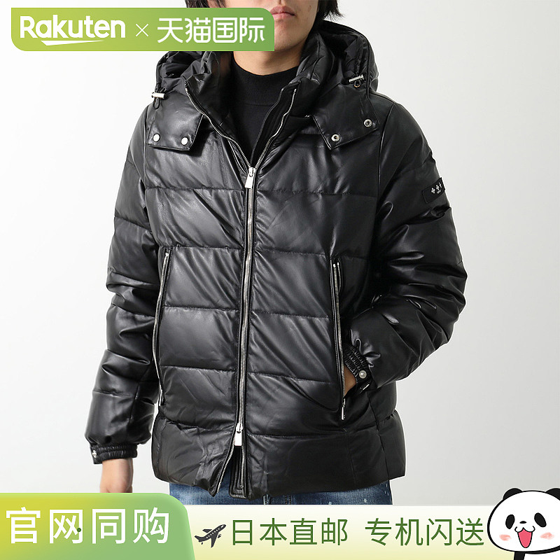 日本直邮TATRAS 羽绒服 RUISUN MTAT24A4866-D 男士连帽生态皮革