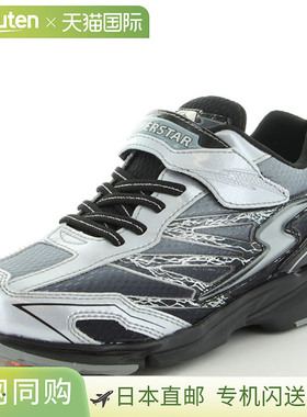 日本直邮Moonstar 儿童运动鞋 Spring Power SS J817 银色/黑色 M