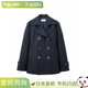 日本直邮校服女豌豆大衣学生轻薄保暖P大衣外套高中生冬季 KHS120