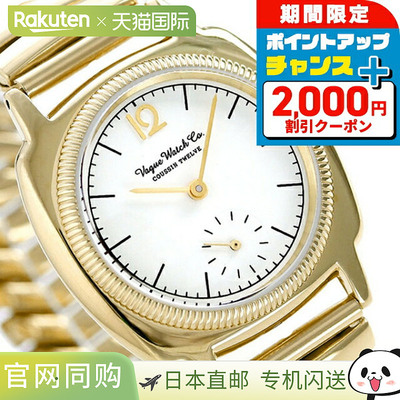 日本直邮VAGUE WATCH Co. Coussin Twelve 男士手表CO-L-012-YGSE