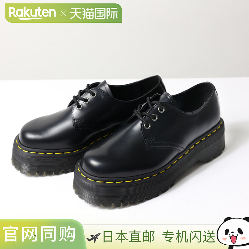 Dr.Martens 1461 Quad 3 孔鞋四轮靴乐福鞋低帮皮鞋厚底皮革女士