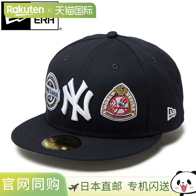 New Era 59FIFTY MLB Allover 纽约洋基队男士女士帽子 海军蓝 14