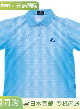 日本直邮 LUCENT Polo 衫，女式，比赛衬衫，淡蓝色，短袖，半袖X