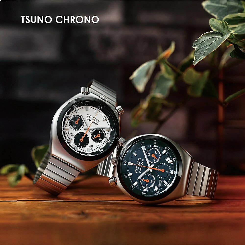 Citizen/西铁城 Collection石英表Tsuno Chrono男女同款熊猫手表