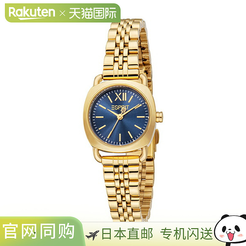 日本直邮ES1L473M0065 ESPRIT 石英深蓝色女士手表
