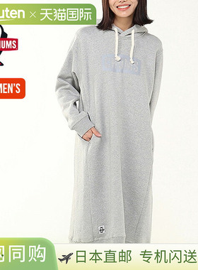 日本直邮CHUMS 标志女士连帽衫连体运动衫 (CH18-1359) 可爱时尚