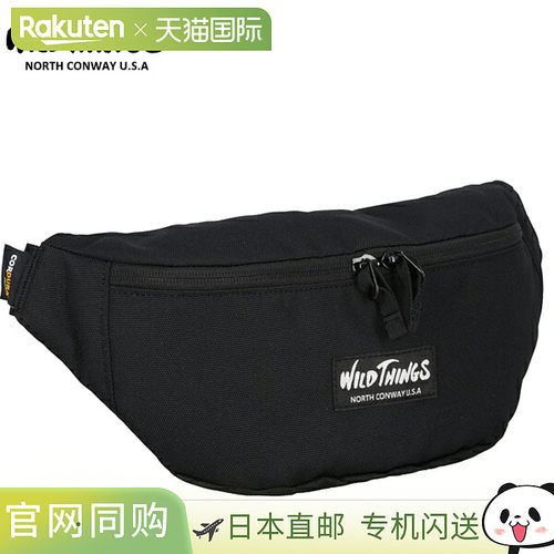 日本直邮WILD THINGS 户外腰包 FANNY PACK M 5L W7004-BLACK 黑
