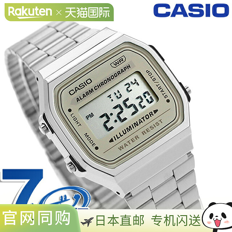 卡西欧 CASIO A168WA - 8AY 复古 小巧卡西欧 男士 手表 卡西欧 c