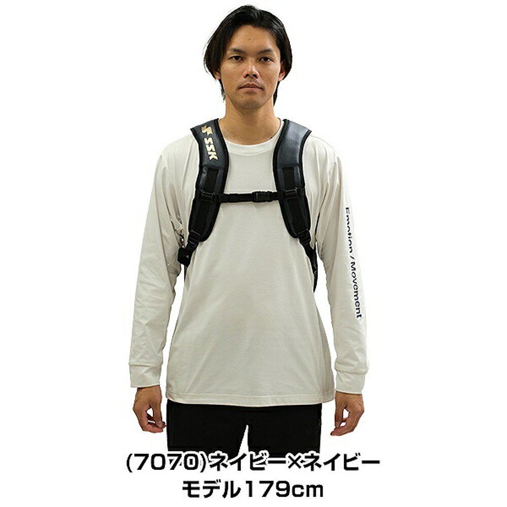 日本直邮SSK 棒球大容量大帆布背包背包35L EBA1012 棒球包鞋子收
