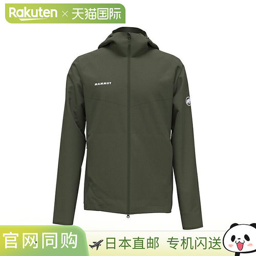 日本直邮MAMMUT Granite Softshell连帽夹克亚洲版型男士 1011-00