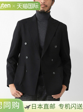 日本直邮GIAB'S ARCHIVIO 男士双排扣夹克宽松版型黑色有加大码可