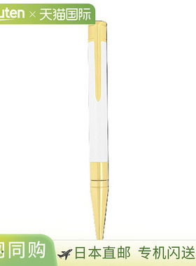 日本直邮S.T.DUPONT Initial D 圆珠笔白色金色275217