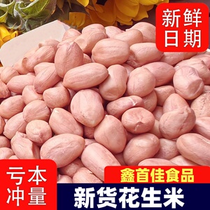 新货白沙花生米现剥花生米精选无壳人工筛选粉红花生仁可榨油批发