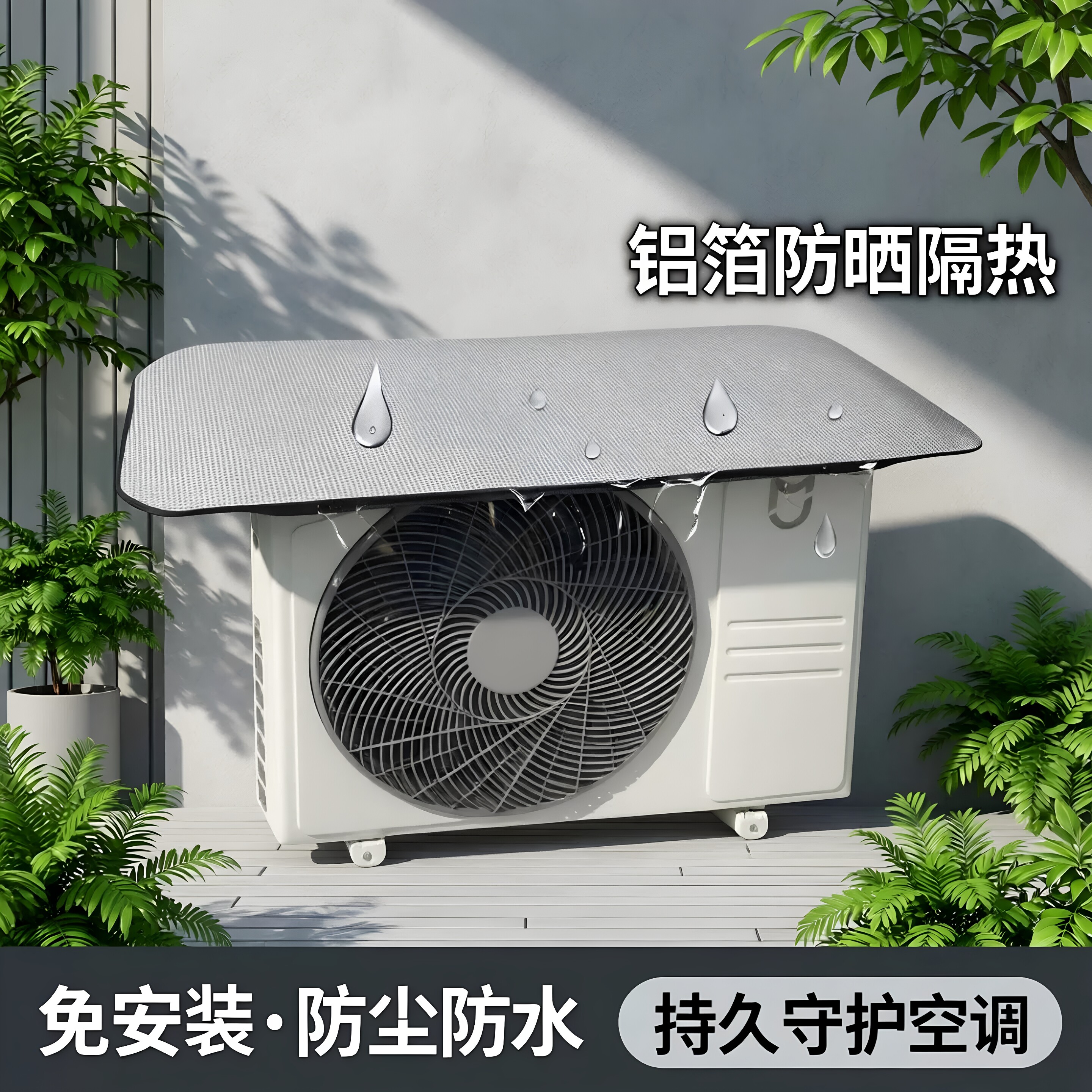 空调外机防晒隔热防水防风罩