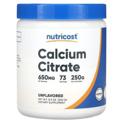 Nutricost,Calcium Citrate, Unflavored, 8.9 oz (250 g)