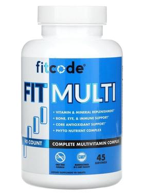 FITCODE,Fit Multi, Complete Multivitamin Complex, 90 Tablets