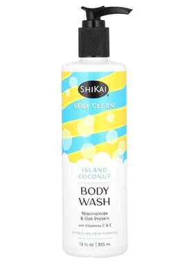 莳开,Very Clean, Body Wash, Island Coconut, 12 fl oz (355 ml
